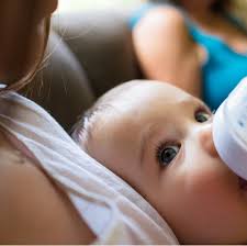 Based on the example above, the baby should be taking in about 22 ounces of breast once your baby gets older and is taking more at each feeding, you can store larger amounts in each container. Introducing A Bottle Breastmilk Every Ounce Counts