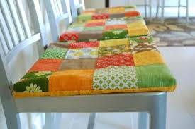 How To Use Pillows To Make Chair Pad These Cushions Don T Have Ties To Attach Them To The Chair Dining Room Chair Cushions Kitchen Chair Pads Patchwork Chair
