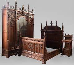 Did you scroll all this way to get facts about bedroom cabinets? Set Of Bedroom Furniture In Carved Oak Neo Gothic Style Bedroom Bed