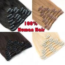 $6.48 ($1.62/fl oz) in stock. Clearance Clip In Human Hair Extensions Full Head 100 Real Remy Hair Long Soft Ebay