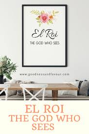 El Roi The God Who Sees Hebrew Name Of God In 2020 Art Wall Kids Christian Wall Art Printable Wall Art