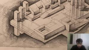 How To Draw Isometric Axonometric Cast Shadows Theory And Graphics Shadow Theory Architecture Collage Architecture Rendering