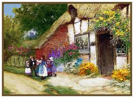 The items are produced by imaginating, country cottage needleworks, artecy cross stitch and others priced from $5.49 to $37.49. Children Play English Country Cottage By Strachan Counted Cross Stitch Pattern 751499638082 Ebay
