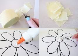 Making tissue paper flowers is easy! Tissue Paper Flower Art Project Woo Jr Kids Activities