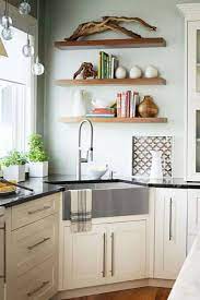 These 19 inspirations give ideas for a renovation project. 19 Beautiful And Practical Corner Kitchen Sink Inspirations