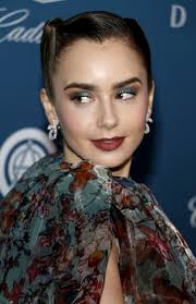 Lily Collins editorial stock image. Image of cara, carpet