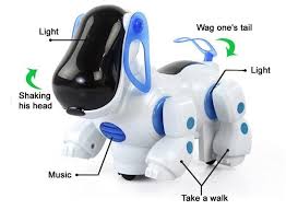 Niesamowite Robot Pies Piekny Muzyka Shine Inteligentne Elektroniczne Robot Walking Dog Puppy Akcja Toy Pet Dzieci Dzie Toy Puppies Electronic Toys Light Music