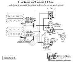 How to wire a 3 way (or any) guitar switch. Guitar Wiring Diagrams 2 Humbuckers 3 Way Switch 1 Volume 1 Tone