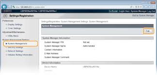 Clicking the 3 small horizontal lines located in the top right of the browser. Setting System Manager Passwords Canon Lbp6030w Lbp6030b Lbp6030 User S Guide