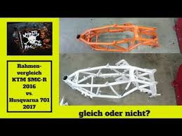 (va che dopo il 701 si arrabbia) the motovloggers tutti i. Rahmenvergleich Husqvarna 701 2017 Vs Ktm 690 Smc R Youtube