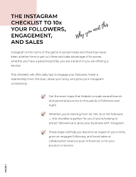 Check spelling or type a new query. The Instagram Checklist 10x Your Followers Engagement And Sales Paula Liza Bartis