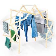 It is about two feet wide,is hung on the wall, and pulls out to a length of about five feet. Extra Large Arch Drying Rack Drying Laundry Lehman S