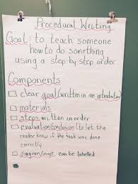 List Of Procedure Writing Anchor Chart Images And Procedure