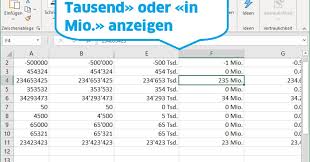 To create sequences with as few statements or least complexity as possible. Excel Zahlen In Tausend Oder Mio Anzeigen Com Professional