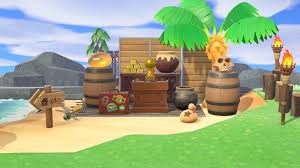 My Little Pirate S Cove Now If Only Redd Would Show Up So I Can Add Art Pieces Animalcross New Animal Crossing Animal Crossing Animal Crossing Wild World
