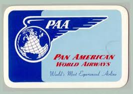 1940s Pan American World Airways Baggage Label Luggage Labels Pan American Vintage Airline Posters