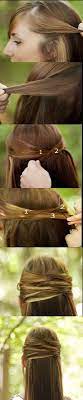 Overlapping Half Up Half Down Hair Tutorial Hair Styles Hair Tutorial Hair Beauty