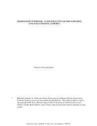 Imwinkelried Sbs Law Review