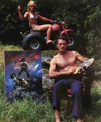 Fire Ice Animated Cartoon Full Movie In English 1983 Frazetta Posing For Fire And Ice Art Frank Frazetta Sword And Sorcery Fantasy Illustration