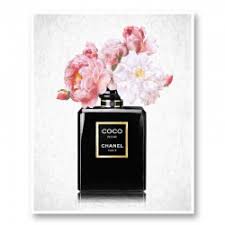 Perfume wall art products, available on a range of materials, with framed and unframed options. Fashion Art