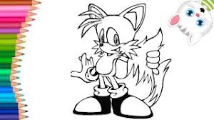 Sonic The Hedgehog Tails Ausmalbilder Wie Zeichnet Und Farbt Kleine Hande Malbuch Youtube