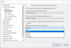 Msbuild is the build platform that enables all build activity in the visual studio world. How To Display Detailed Output Of Msbuild In Visual Studio Output Window
