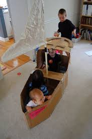 Design and build a cardboard boat. 30 Creative Diy Cardboard Playhouse Ideas Hative