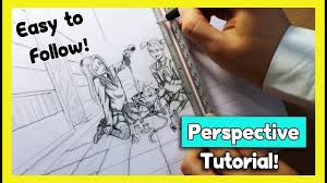 How to draw a manga background: Easy Perspective Tutorial How To Draw Backgrounds Step By Step One Point Perspective Youtube
