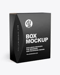 The biggest source of free photorealistic box mockups online! Box Mockup In Box Mockups On Yellow Images Object Mockups