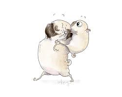 Cuteasmybutt Pug Art Funny Art Prints Funny Art