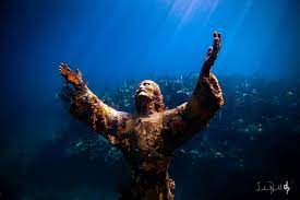 Photograph Christ Of The Abyss By Luke Popwell On 500px Christ Of The Abyss Underwater Sculpture Abandoned Places