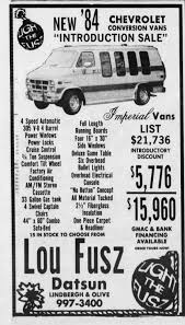 1984 Chevy Conversion Van At Lou Fusz Datsun Chevy Conversion Van Used Car Lots Chevrolet Van