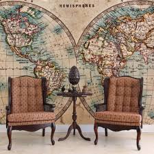 En sentido lato o extenso designa el universo en su conjunto. Painel Fotografico Mapa Mundi Vintage Stickdecor