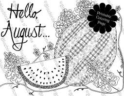 Print coloring page download pdf. Coloring Page Printable Coloring Page August Coloring Etsy