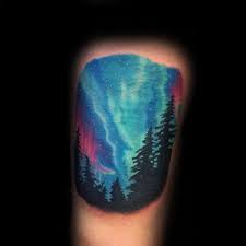 50 Northern Lights Tattoo Designs For Men Aurora Borealis Ideas Northern Lights Tattoo Aurora Tattoo Tattoo Designs Men