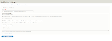 Send User Notification Drupal Org