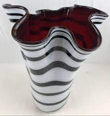 Spectacular fratelli toso chambord art glass centerpiece in an amazing burgundy color and organic shapes. Burgundy Glass Vases 1stdibs