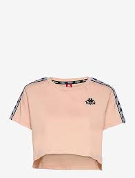 Kappa Lady T Shirt Crop Ss Aut Apua Pink Peach Black 19 50 Large Selection Of Outlet Styles Booztlet Com