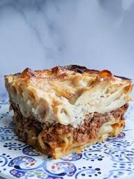 Macarona Bil Bechamel Egyptian Baked Macaroni With Bechamel Am What I Eat Macarona Bechamel Recipe Baked Macaroni Baked Dishes Bechamel
