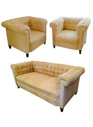 Bauhaus italy presents the pieces of innovative furniture by joseph hoffmann: 1920s Bauhaus Josef Hoffmann Style Leather Sofa Club Chairs Set Of 3 Chairish