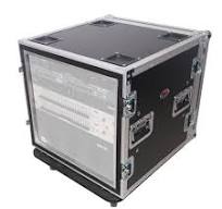 12U Space Shockproof Amp Rack ATA Flight Case 20" Depth