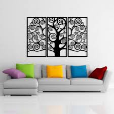 Xl lotus flower w/ om symbol 3d metal wall art 46 x 39 © 2016 an original design by arte & metal. marked by crisp modern lines that only a laser can. Tree Of Life Metal Wall Decor Metal Wall Art Decor 3d Metal Sculpture Metal Wall Decor For Home Office Bedroom Living Room Outdoor Decoration 19x39 Inches 3 Pieces Buy Online In Bahamas