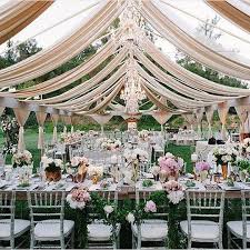 Beautiful Outdoor Open Marquee Garden Wedding Reception Styling With Lots Of Crystal Chandelie Outdoor Wedding Photos Outdoor Wedding Outdoor Wedding Reception