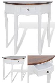 Semi Circle Console Table Hall Entry Living Room Sideboard End Furniture Stand Sideboards Living Room Furniture Table