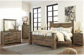 Mattress and foundation/box spring available, sold separately. Trinell King Poster Bed Ashley Furniture Homestore Rustic Bedroom Furniture King Bedroom Sets 5 Piece Bedroom Set