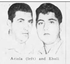Chicago Outfit gangsters Louie 'The Mooch' Eboli (son of Genovese Family  legend Tommy 'Ryan' Eboli) & his cousin Sam Ariola : r/Mafia