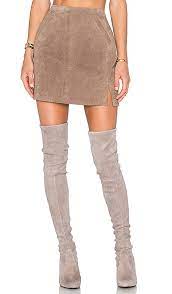 Subtle side slit for ease of movement and added style. Blanknyc Suede Skirt In Midnight Toker Revolve