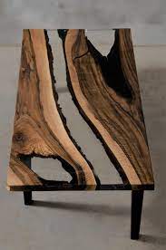 Custom Live Edge Coffee Table Made Of Walnut Crystal Etsy Live Edge Coffee Table Resin Table Wood Resin Table
