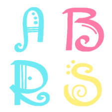 Neatness and highlighting with colours help me to remember and retain information better as i am a visual learner, which means that i memorise by the position and appearance of words and. Aesthetic Letter And Numbers Colorful Line Emoji Line Store