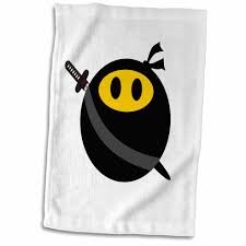 Maybe you would like to learn more about one of these? 3drose Ninja Smiley Face Funny Black Masked Yellow Happy Face Cute Spy Japanese Sword Towel 15 By 22 Inch Walmart Com Walmart Com
